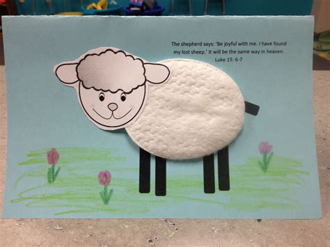 Lost Sheep Craft Template